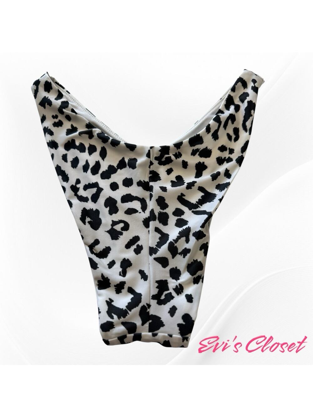 Aerie Black & White Leopard Cheekier Plus Bikini Bottom Size M NWT
